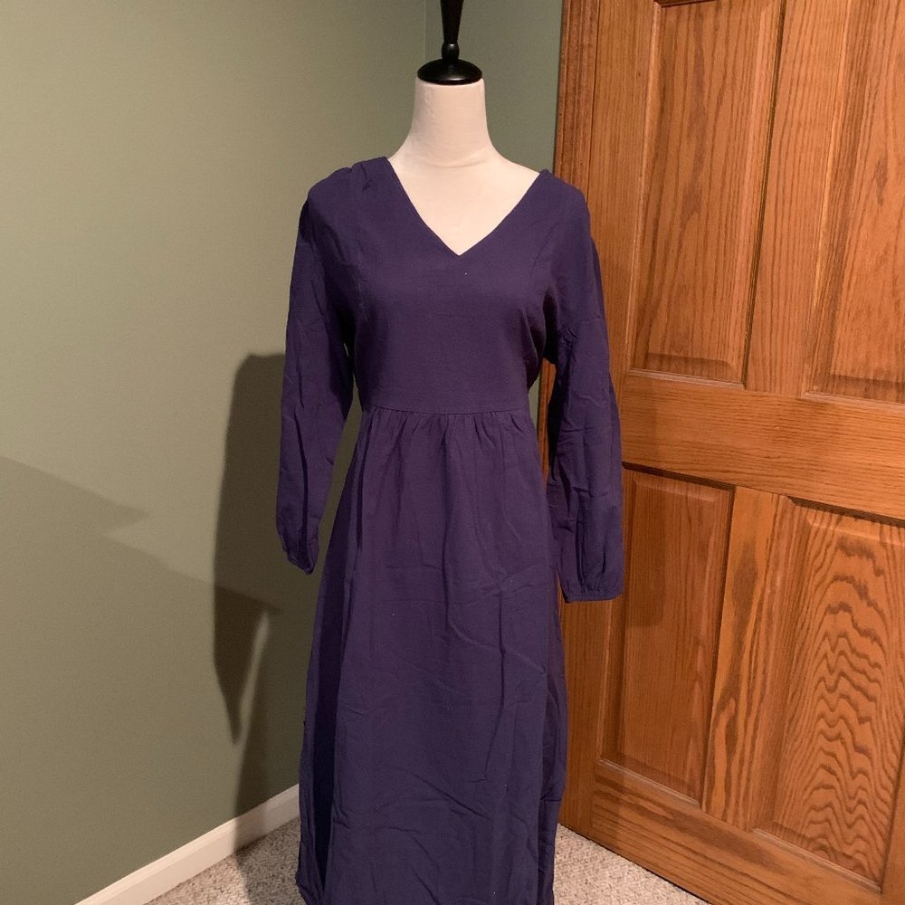 BLUE LONG SLEEVE DRESS SIZE 2X  #377